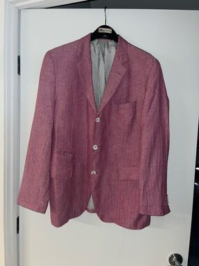 Hugo Boss Pink Textured Sport Coat